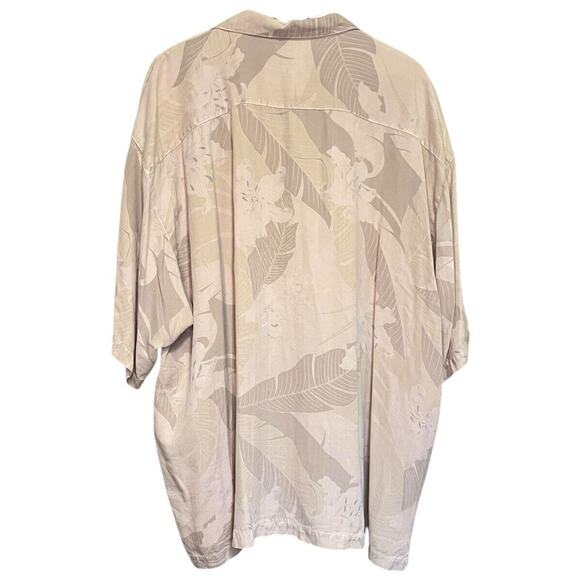 Tommy Bahama Silk Button Hawaiian XXL Mens Short Sleeve Shirt Palm Tree - Picture 2 of 7